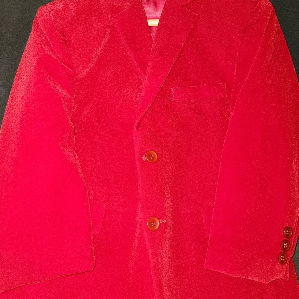 Velvet kid suit jacket